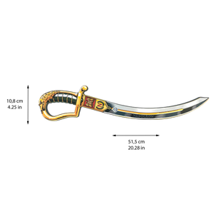 Liontouch Pretend-Play Foam Napoleon Green Sabre