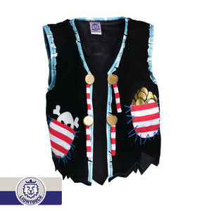 Liontouch Pretend-Play Dress Up Costume Red Stripe Pirate Vest