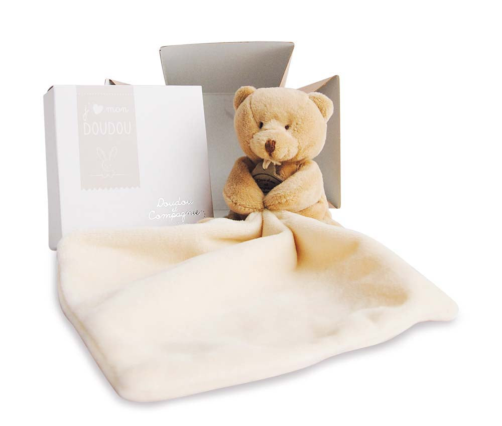 Doudou et Compagnie Plush Bear With Doudou in Flower Box – Hotaling