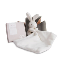 Load image into Gallery viewer, Doudou et Compagnie Plush Bunny with Doudou in Flower Box