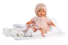 Load image into Gallery viewer, Llorens 15&quot; Soft Body Crying Baby Doll Mandy with Blanket