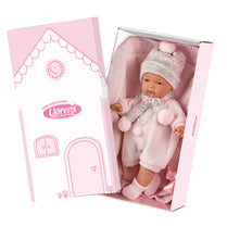 Load image into Gallery viewer, Llorens 15&quot; Soft Body Crying Baby Doll Tatiana with Blanket