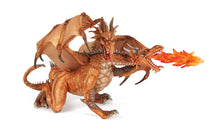 Load image into Gallery viewer, Papo France Two Headed Dragon Gold