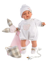 Load image into Gallery viewer, Llorens 15&quot; Soft Body Crying Baby Doll Jordan with Blanket