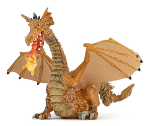 Papo France Gold Dragon With Flame