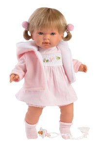 Llorens 16.5" Soft Body Crying Baby Doll Carla