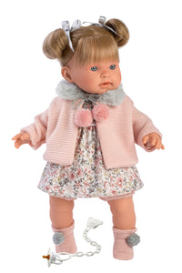 Llorens 16.5" Soft Body Crying Baby Doll Kelsey