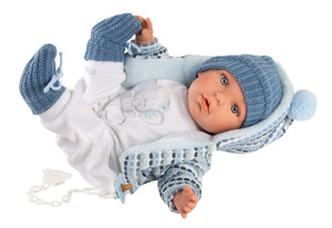 Llorens 16.5" Soft Body Crying Baby Doll Enzo