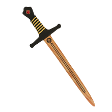 Load image into Gallery viewer, Liontouch Pretend-Play WoodyLion Sword - Large Black &amp; Gold