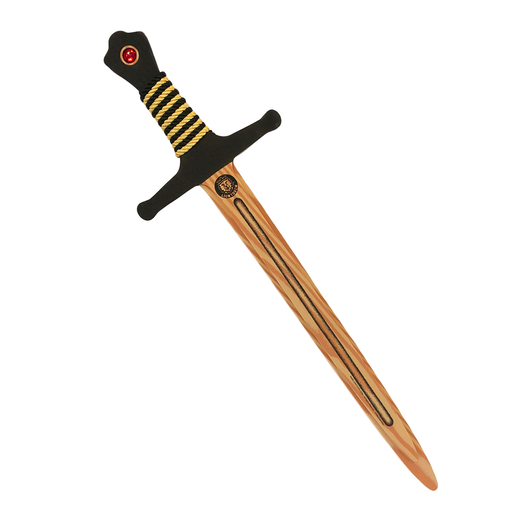 Liontouch Pretend-Play WoodyLion Sword - Large Black & Gold