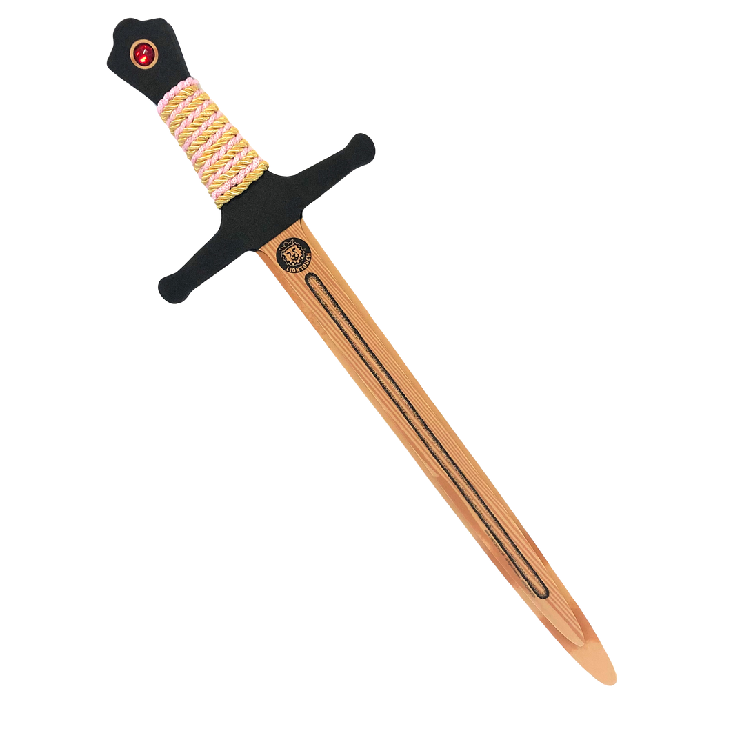 Liontouch Pretend-Play WoodyLion Sword - Large Pink & Gold