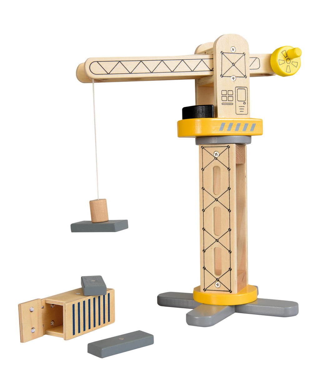 Egmont Toys Wooden Crane with Magnetic Hook