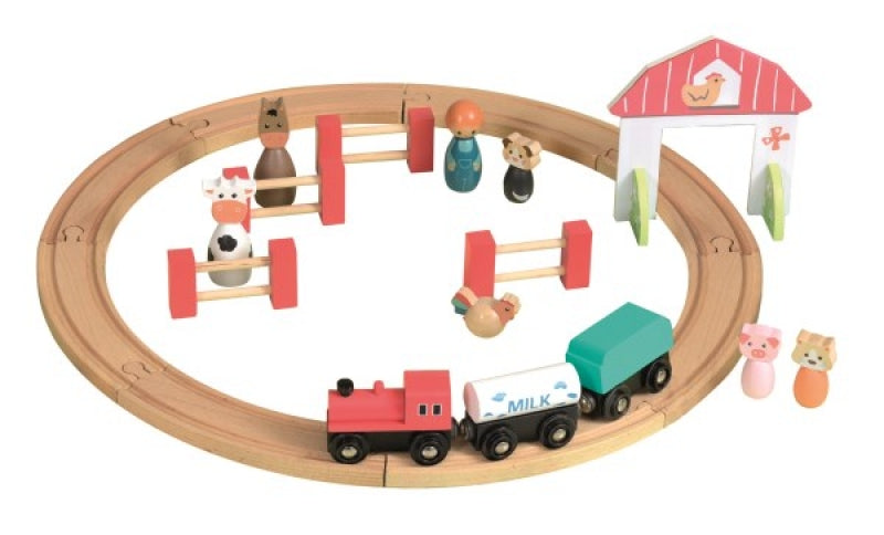 Egmont Toys Wood Farm Train Set