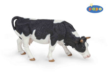 Load image into Gallery viewer, Papo France Black And White Grazing Cow