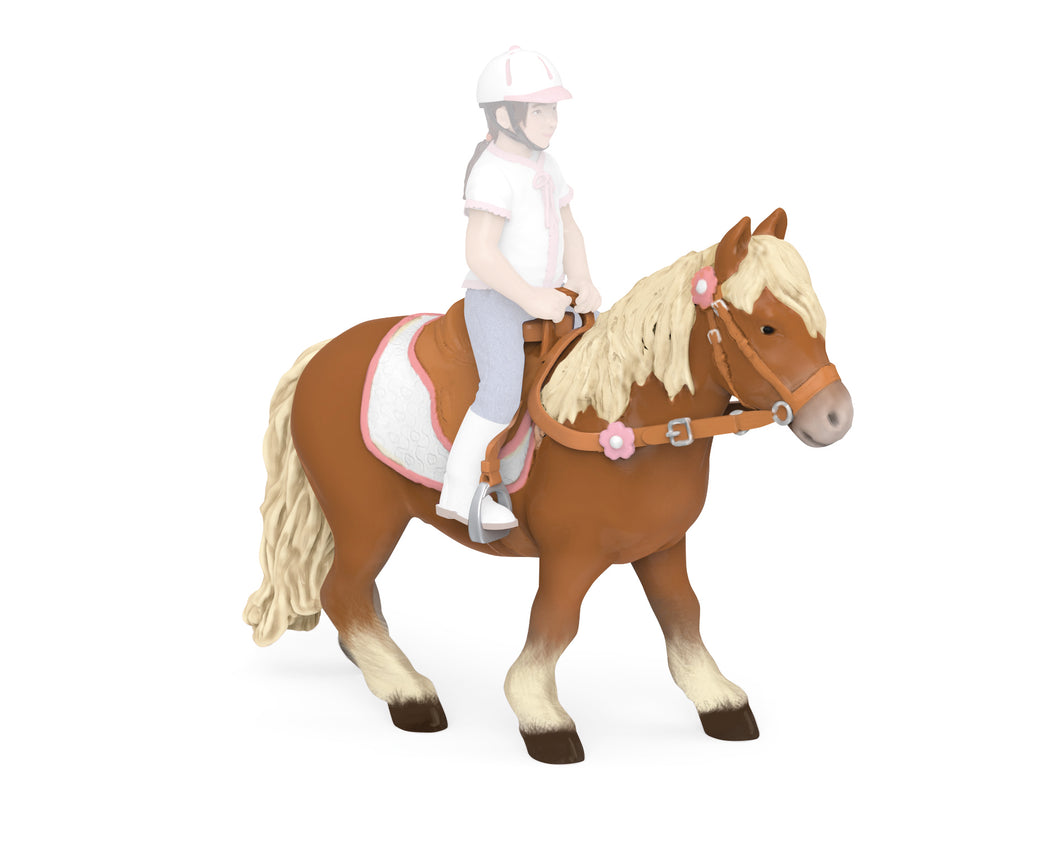 Papo France Shetland Pony With Saddle
