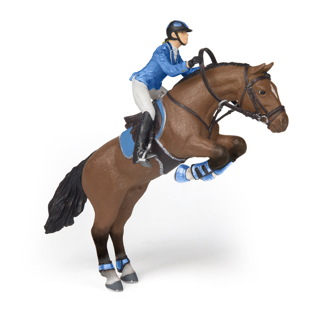 Papo France Jumping Horse With Horsewoman