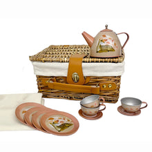 Load image into Gallery viewer, Egmont Toys Fawn Tin Tea Set In a Wicker Case