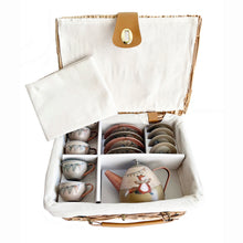 Load image into Gallery viewer, Egmont Toys Musicians Tin Tea Set In a Wicker Case