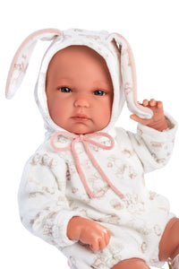Llorens 13.8" Anatomically-Correct Baby Doll Anna with Carrycot