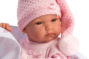 Llorens 13.8" Anatomically-Correct Newborn Doll Kaylee with Blanket