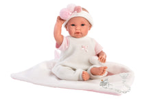 Load image into Gallery viewer, Llorens 14.2&quot; Soft Body Crying Newborn Olivia with Swaddle Blanket