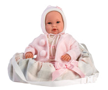 Load image into Gallery viewer, Llorens 14.2&quot; Soft Body Crying Newborn Doll Jasmin with Baby Carrier