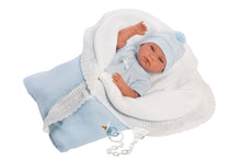 Load image into Gallery viewer, Llorens 15.7&quot; Anatomically-Correct Newborn Doll Lucas With Reversible Blanket