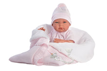 Load image into Gallery viewer, Llorens 15.7&quot; Anatomically-Correct Newborn Doll Lily With Reversible Blanket