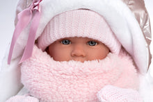 Load image into Gallery viewer, Llorens 16.5&quot; Articulated Newborn Doll Priscilla with Carrycot