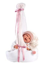 Load image into Gallery viewer, Llorens 16.5&quot; Articulated Newborn Doll Natalia with Carrycot