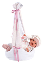 Load image into Gallery viewer, Llorens 16.5&quot; Articulated Newborn Doll Natalia with Carrycot