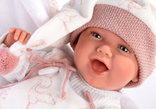 Load image into Gallery viewer, Llorens 16.5&quot; Articulated Newborn Doll Natalia with Carrycot