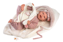 Load image into Gallery viewer, Llorens 16.5" Soft Body Crying Newborn Doll Estella with Blanket