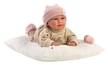 Load image into Gallery viewer, Llorens 16.5&quot; Soft Body Crying Newborn Doll Briana with Cushion