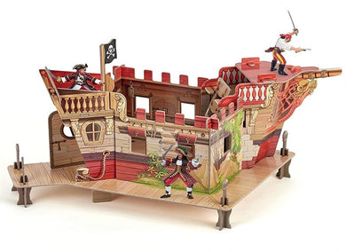 Papo France Pirate Fort W/3 Figurines