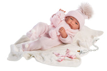 Load image into Gallery viewer, Llorens 16.9" Anatomically-Correct Newborn Doll Jill with Blanket