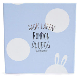 Doudou et Compagnie Blue Bunny Booties with Rattle