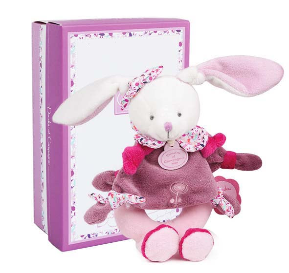 Doudou et Compagnie Cherry the Bunny Baby Rattle