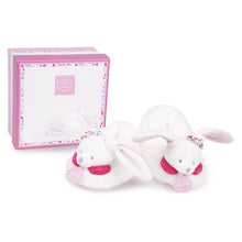 Load image into Gallery viewer, Doudou et Compagnie Cherry The Bunny - Booties With Rattle