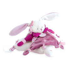 Load image into Gallery viewer, Doudou et Compagnie Cherry the Bunny Doudou blanket Plush Pal