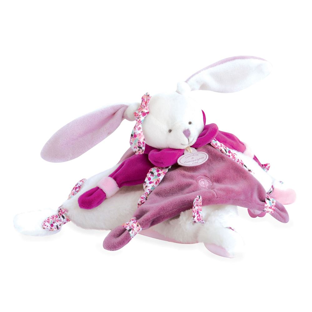 Doudou et Compagnie Cherry the Bunny Doudou blanket Plush Pal