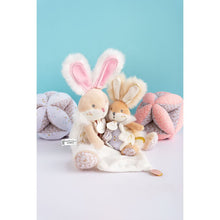 Load image into Gallery viewer, Doudou et Compagnie Sugar Bunny Pink Plush Bunny