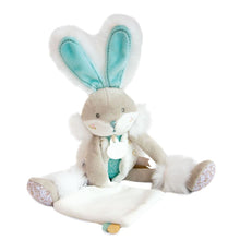 Load image into Gallery viewer, Doudou et Compagnie  Sugar Bunny Sea Green Plush Bunny