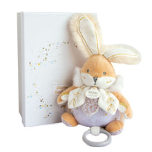 Load image into Gallery viewer, Doudou et Compagnie Sugar Bunny White Musical Pull Toy