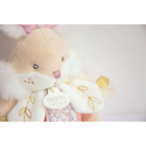 Doudou et Compagnie  Sugar Bunny Pink Musical Pull Toy