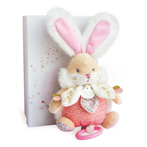 Doudou et Compagnie  Sugar Bunny Pink Musical Pull Toy