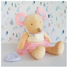 Load image into Gallery viewer, Doudou et Compagnie Tooth Fairy Friend Pink Suzie Mouse