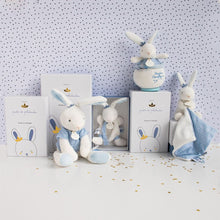 Load image into Gallery viewer, Doudou et Compagnie I’m a Sailor Bunny Pacifier Holder