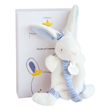 Load image into Gallery viewer, Doudou et Compagnie I’m a Sailor Bunny Pacifier Holder