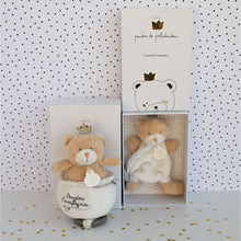 Load image into Gallery viewer, Doudou et Compagnie Little King Bear Pacifier Holder